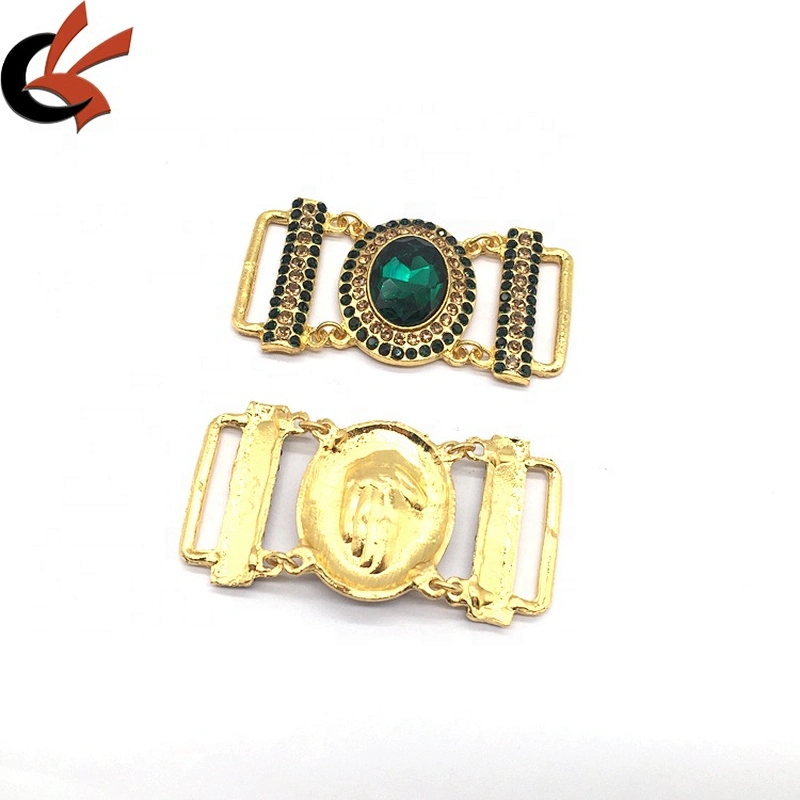Bikini connector ornament gold setting rhinestone bikini connector for women