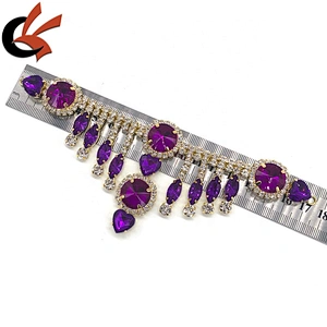 Manufacture Crystal Rhinestones Connectors For Bikini Garment Accessories