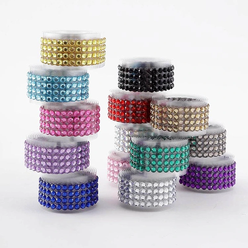 3mm/4mm/5mm Self Adhesive DIAMANTE Stick On Rhinestone GEMS DIY CRAFT Bulk sticker