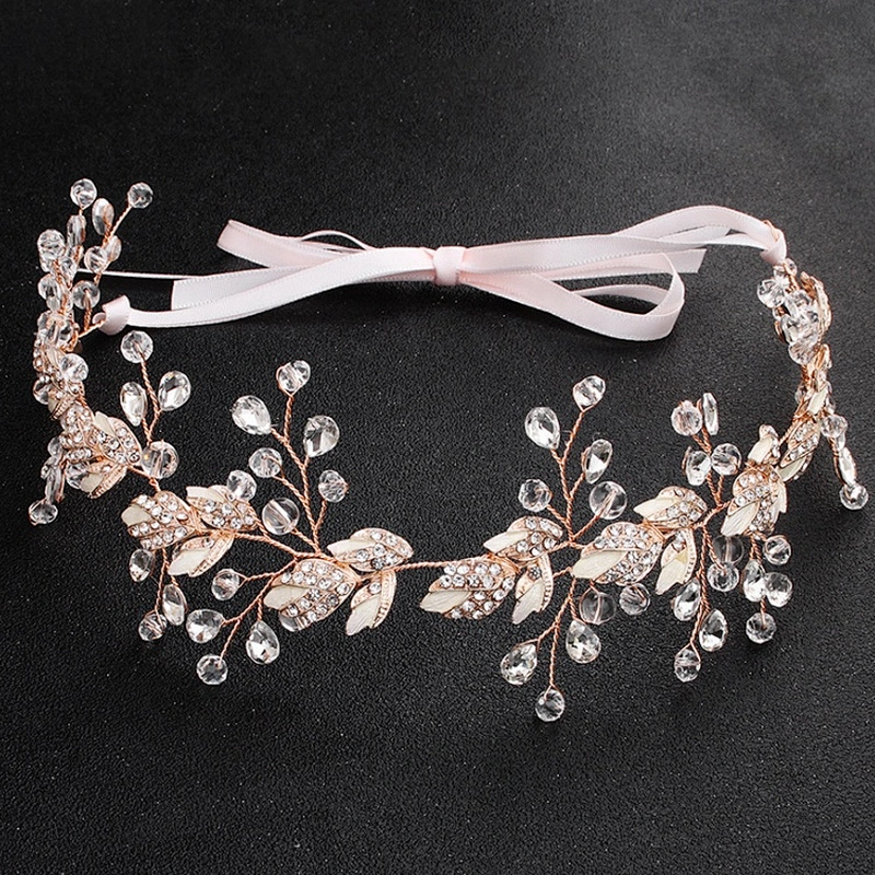 2020 HOT SALE handmade wedding rhinestone crystal bead hair band hair accessories