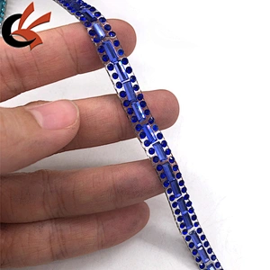 Carnival costume decorative hotfix iron on glass crystal rhinestone trimming