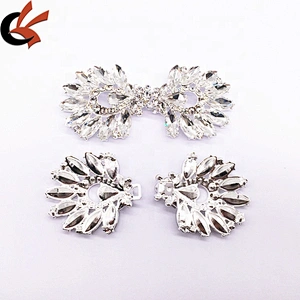 2020 Customize Design New Fashion Crystal Rhinestone Pair Clasp Jewelry Belt Buckle