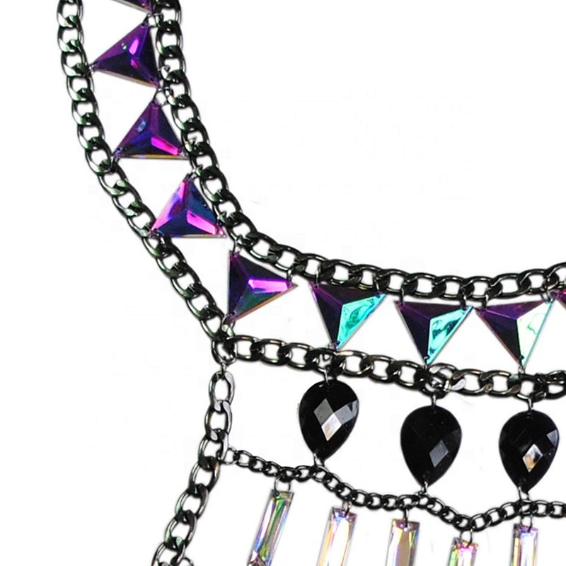 Wholesale Night Club Luxury Rhinestone Sexy Body chain Bikini Bra chain