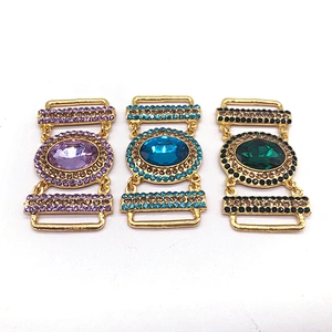 Wholesale nickle free  diamante bikini connector Swimwear connector