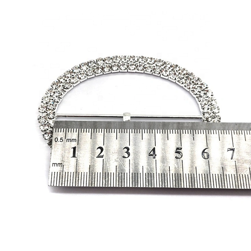 Custom Oval Crystal Garment Decorative Rhinestone Belt Buckle