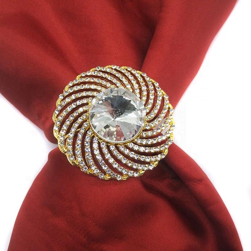 2020 Wholesale Round Rhinestone Napkin Ring for Party table decoration