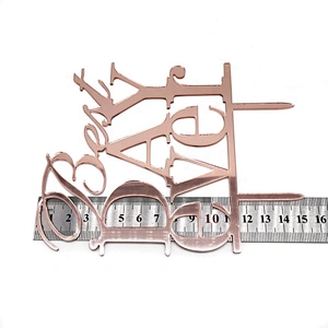 Wholesale Rose Gold Best Day Ever Weeding Cake Topper