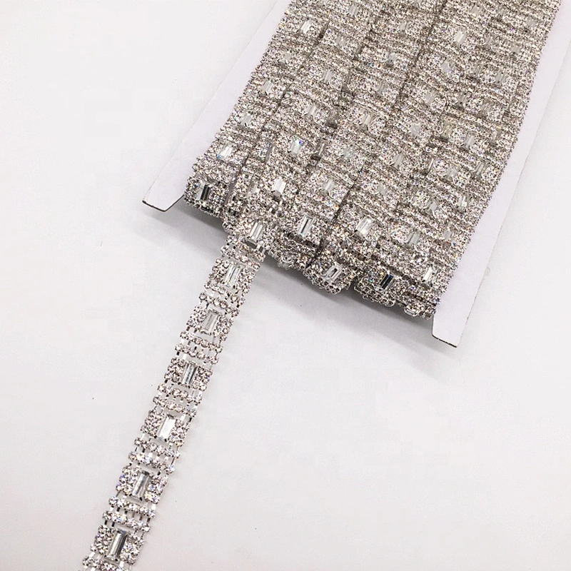 Factory wholesale bridal crystal flat back strap rhinestone trimmings for clothing