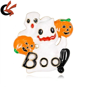 Hot Halloween cute cartoon Boo ghost soul pumpkin enamel brooch pin