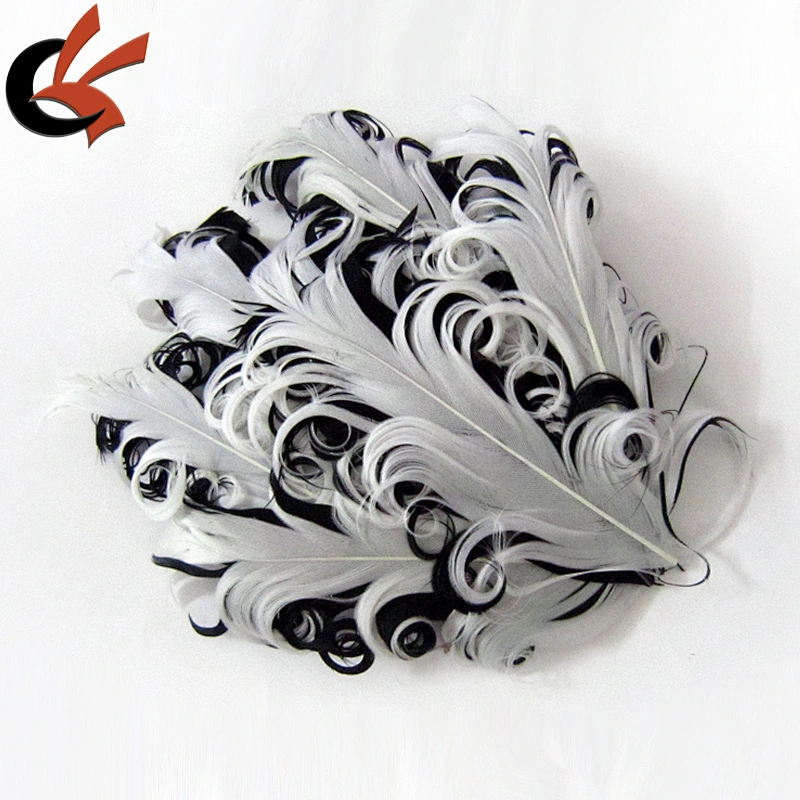 white on sky blue Nagorie Curly Feather Pad