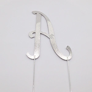 Customized Birthday Alphabet Clear Cake Topper Cake Favor Decoration for sell