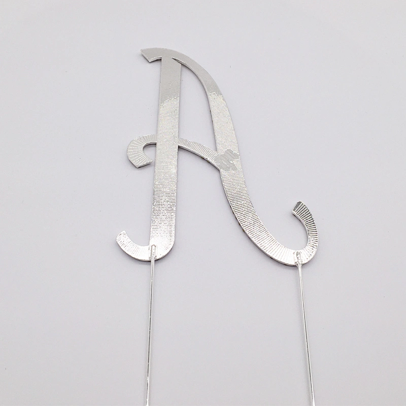 Customized Birthday Alphabet Clear Cake Topper Cake Favor Decoration for sell