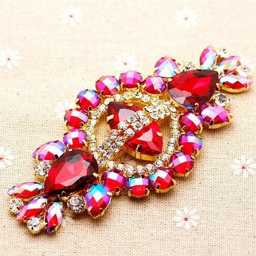 Jewelry crystal rhinestone embellishments wedding garment accessory rhinestone applique trimming