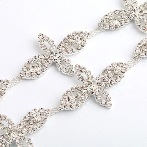 fashion crystal trimming chain rhinestone trim chain for dressing decoration