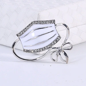 New creative jewelry enamel  lovely mask-shaped brooch