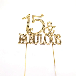 top ranking supplier rhinestone cake topper for them party cake accessories