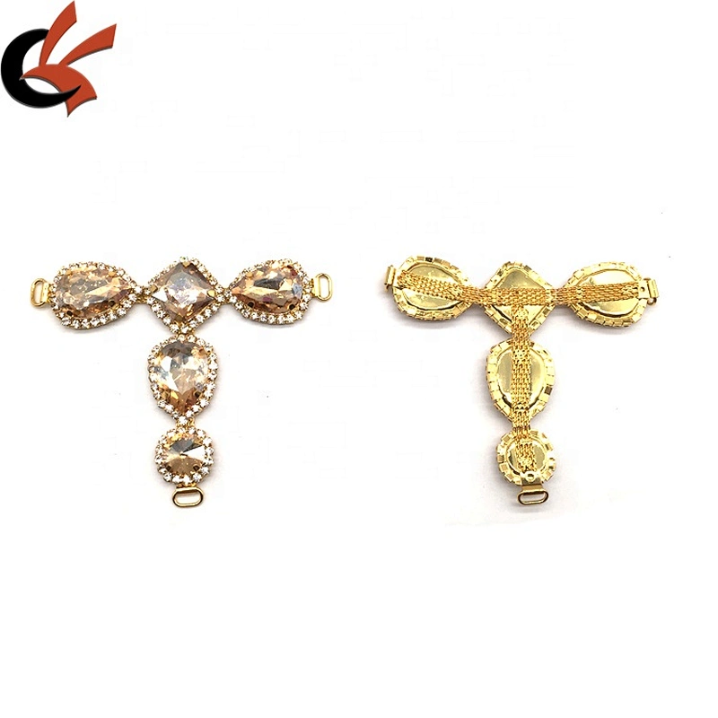 NEW women swimwear decoration contest bikini suit accessories rhinestone champagne gold bikini connector