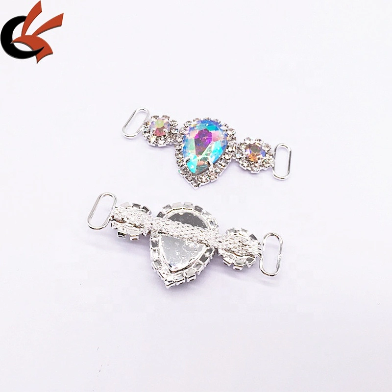 wholesale fashion swimsuit silver set crystal rhinestone bikini connector for bodybuilding competition