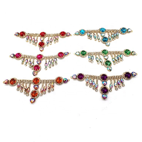 Factory Custom jewelry rhinestone shoe chain shoe accessories
