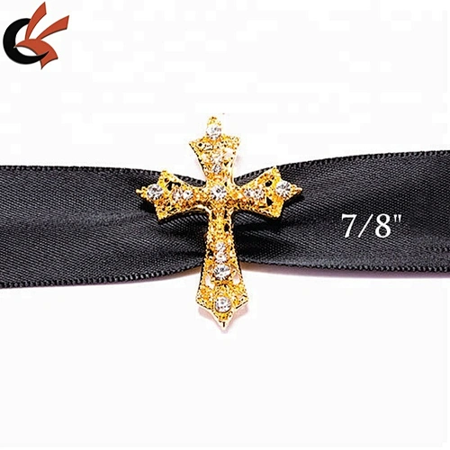Wholesale Ex-factory Price Diamond Rhinestone Cross Buckle