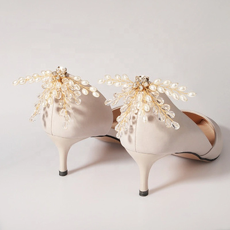 2020 fashion wedding shoe accessories handmade crystal bead rhinestone shoe clip accessories