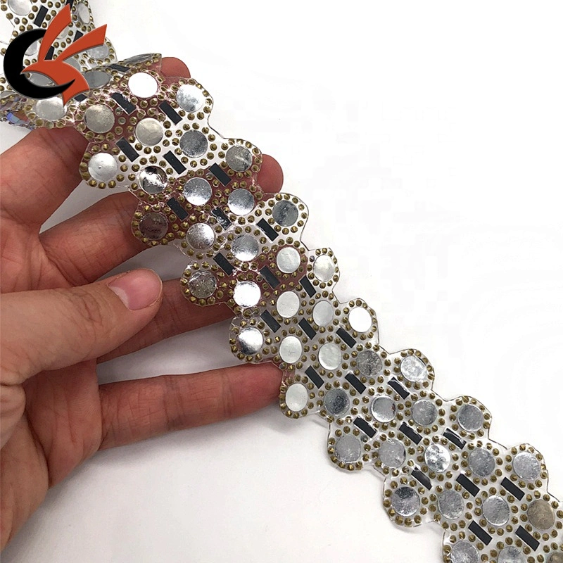 wedding dress belt decoration AB crystal colors iron on hot fix trimming appliques