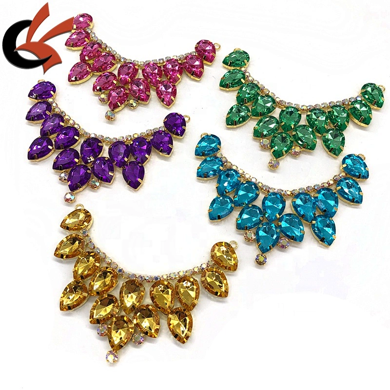 Wholesale Women Bikini Fashion Designer Luxury Multi colors diamond Crystal Bikini Connector