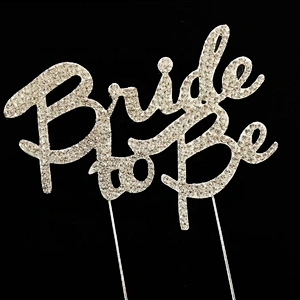 Hot sale wedding decoration bride to be rhinestone cake topper