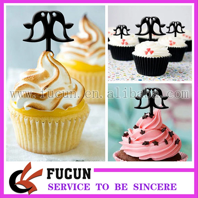 hot sale 8pieces one set I Love Y mini acrylic cupCake Topper