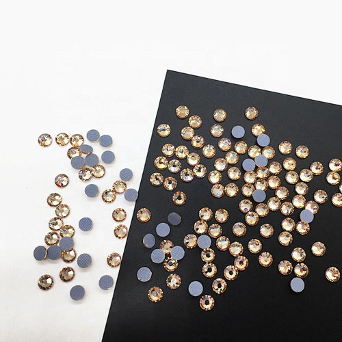 China factory hot sale ss16 ss20 ss30 rose gold hot fix rhinestone for bikini making decoration