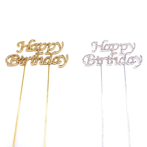 birthday cake accessories party decorations cake topper in jonquil rhinestone