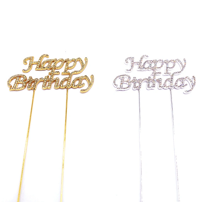 birthday cake accessories party decorations cake topper in jonquil rhinestone
