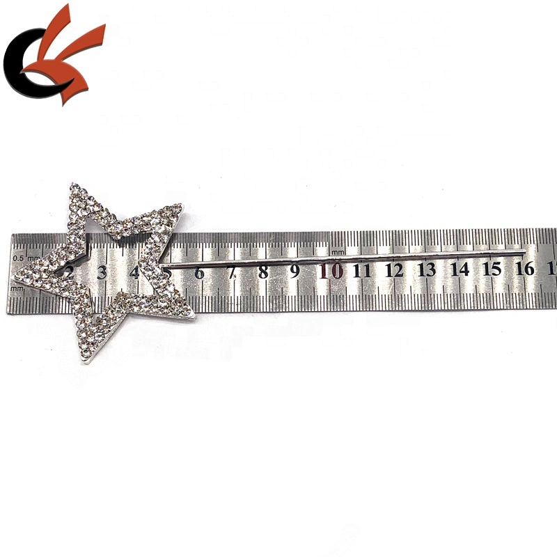 double row diamate bling bling star shape silver crystal rhinestone cake topper
