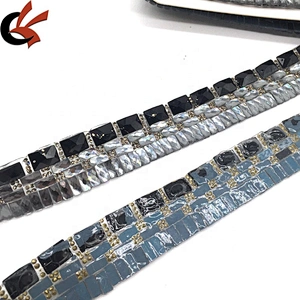 Costume Accessories Dress Decorating Supply Hot Fix Base Rhinestone Trim for Wholesale Dancing Dress