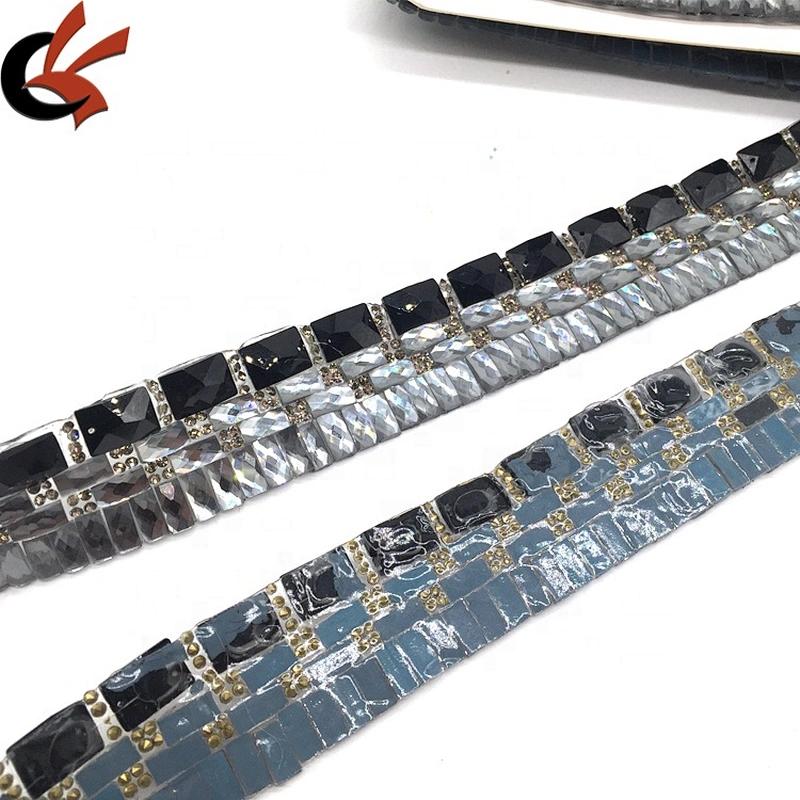 Costume Accessories Dress Decorating Supply Hot Fix Base Rhinestone Trim for Wholesale Dancing Dress