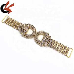 Gold Metal Chain Rhinestone Bikini Connector Girl Sexy Swimwear Accessories Wholesale