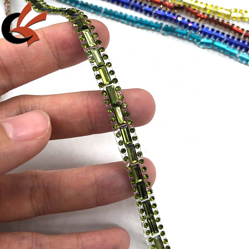 Garment decorate accessory Fashion trimming Hot- fix rhinestone adhesive tape