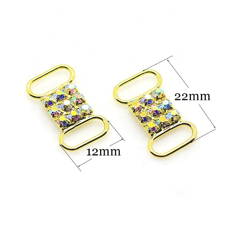 gold jewelry rhinestone bikini connector crystal rhinestone bikini buckles