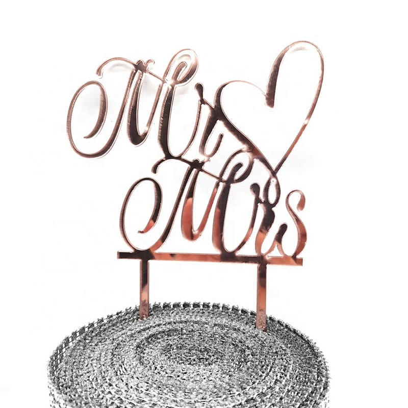 Wholesale Rose Gold Best Day Ever Weeding Cake Topper
