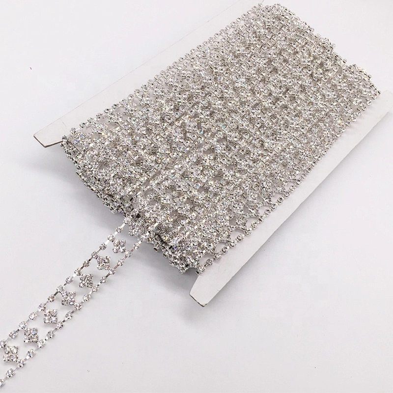 New simple model rhinestone trimmings crystal type rhinestone chain trims
