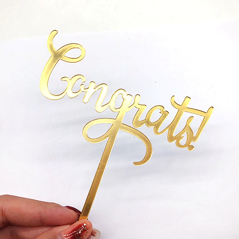 Party suppliers congrats toppers torta acrylic cake topper