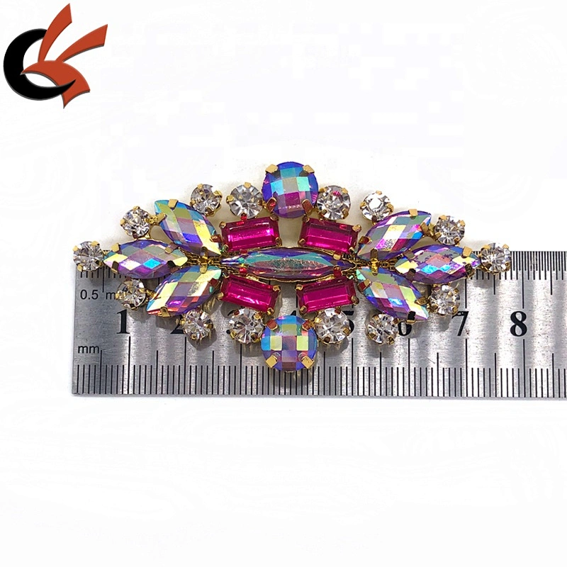 New fashion Carnival Dress shoes decoration colors AB crystals rhinestone appliques