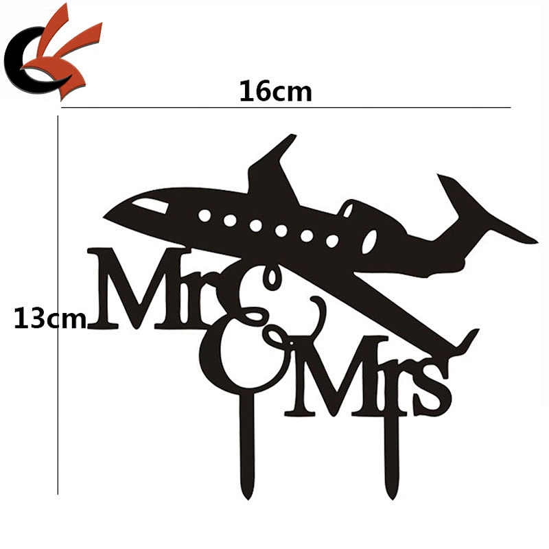Acrylic Mr &Mrs Bride and Groom Wedding Love Cake Topper