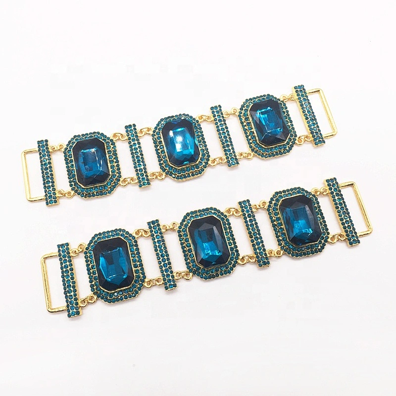 Fashion Trendy Women Diamond Design Rhinestone Swimming Wear Lady Bodybuilding Bikini Connector