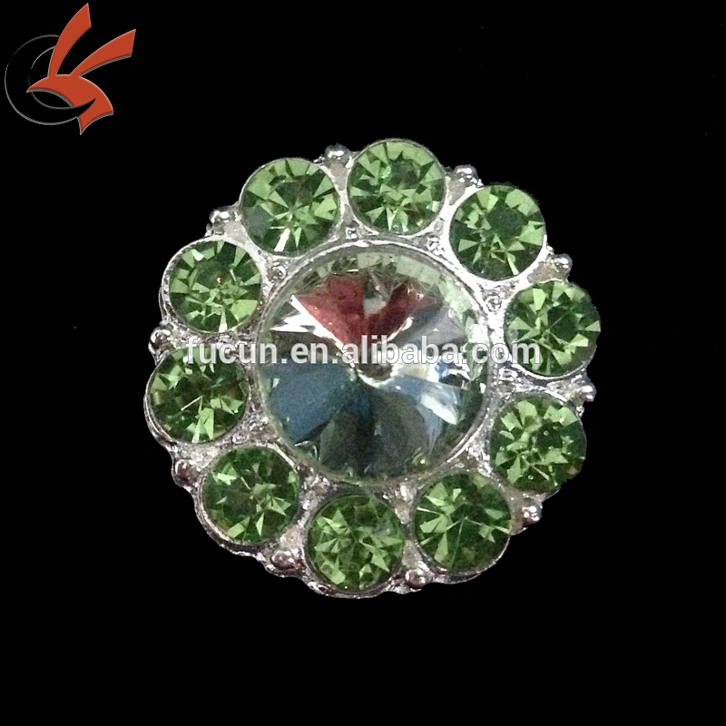 Small colors rhinestone brooch for wedding invitation cards or bouquets