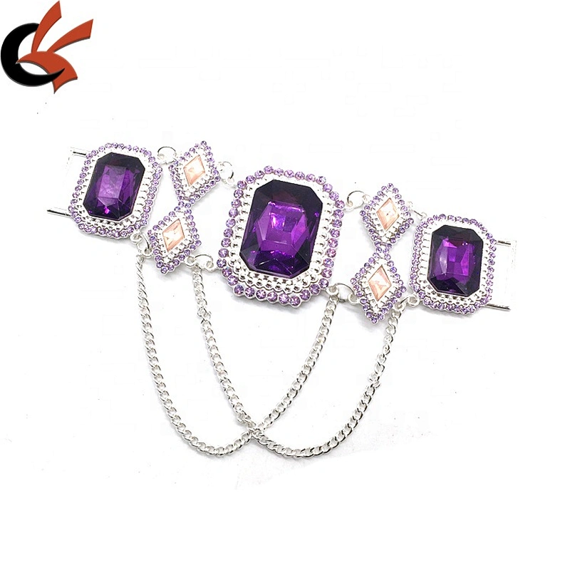Fashion design crystal rhinestone swimwear accessories jewelry rhinestone bikini chain connector for suits