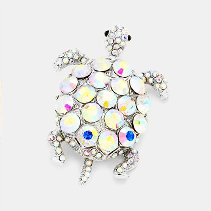 Garment Cute Lovely Gift clip ladies women design men hijab pins scarf custom 3D rhinestone crystal tortoise brooch