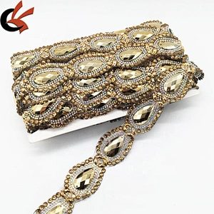 Creating gold iron rhinestone applique trimming hotfix rhinestone transfer tape for garments