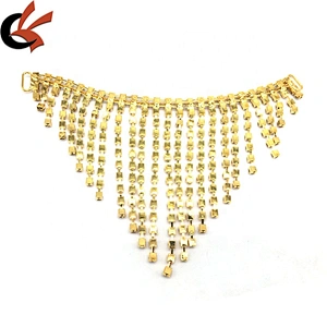 Hot sale Diamante Rhinestone Haunch Chain Pendant Bikini Connector For Swimwear Pageant Stage