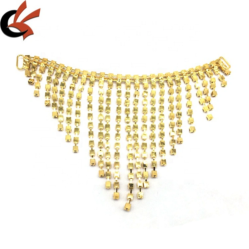 Hot sale Diamante Rhinestone Haunch Chain Pendant Bikini Connector For Swimwear Pageant Stage